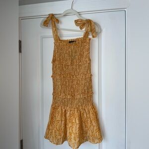 Floral Smocked Dress with Ruffle Straps